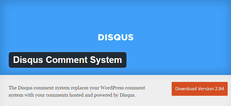 Disqus Comment System — WordPress Plugins